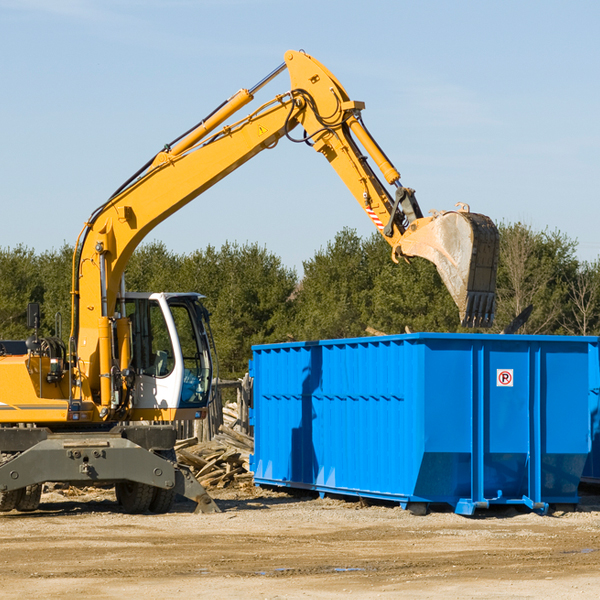 are there any restrictions on where a residential dumpster can be placed in State Line